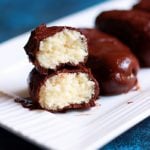 homemade bounty bars recipe with 3 ingredients and 15 minutes handon time.