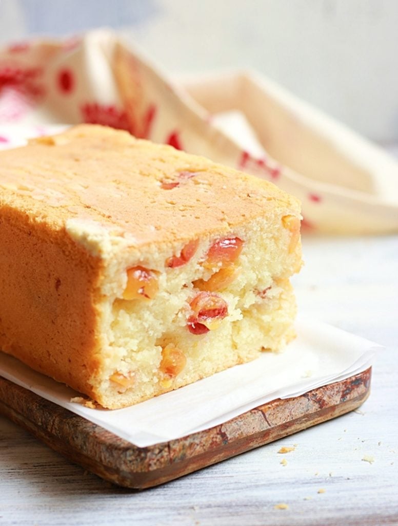 egglesscherry pound cake recipec