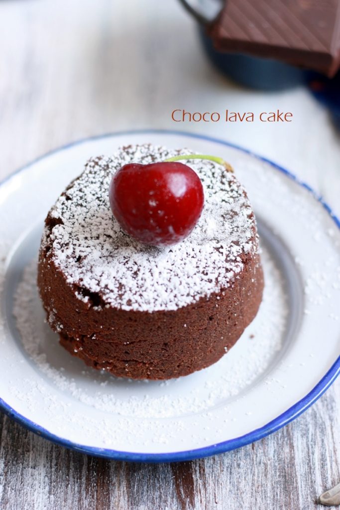 eggless choco lava cake recipe