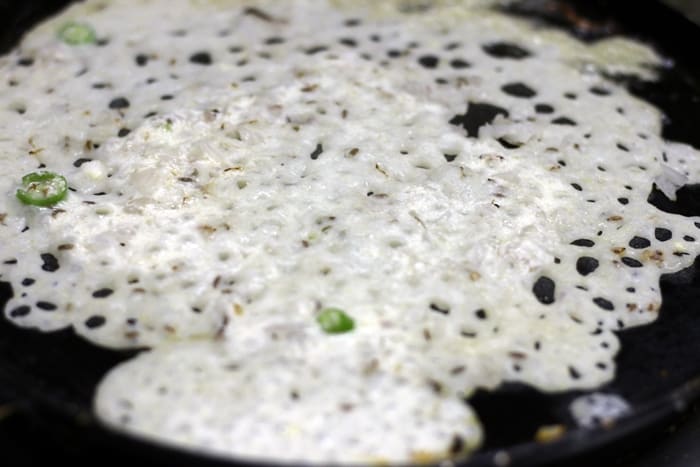 Making rava dosa recipe