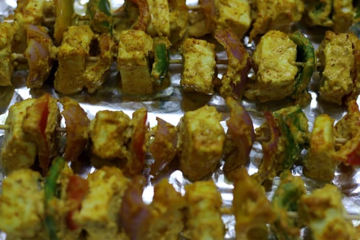 grilled tandoori paneer tikka recipe