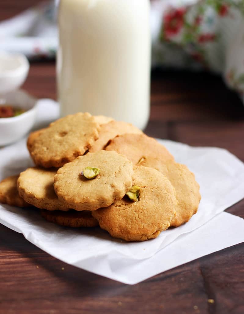 eggless butter cookies recipe with whole wheat flour