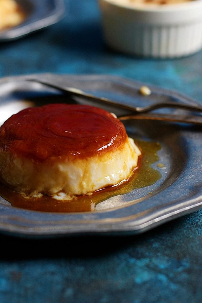 eggless creme caramel recipe