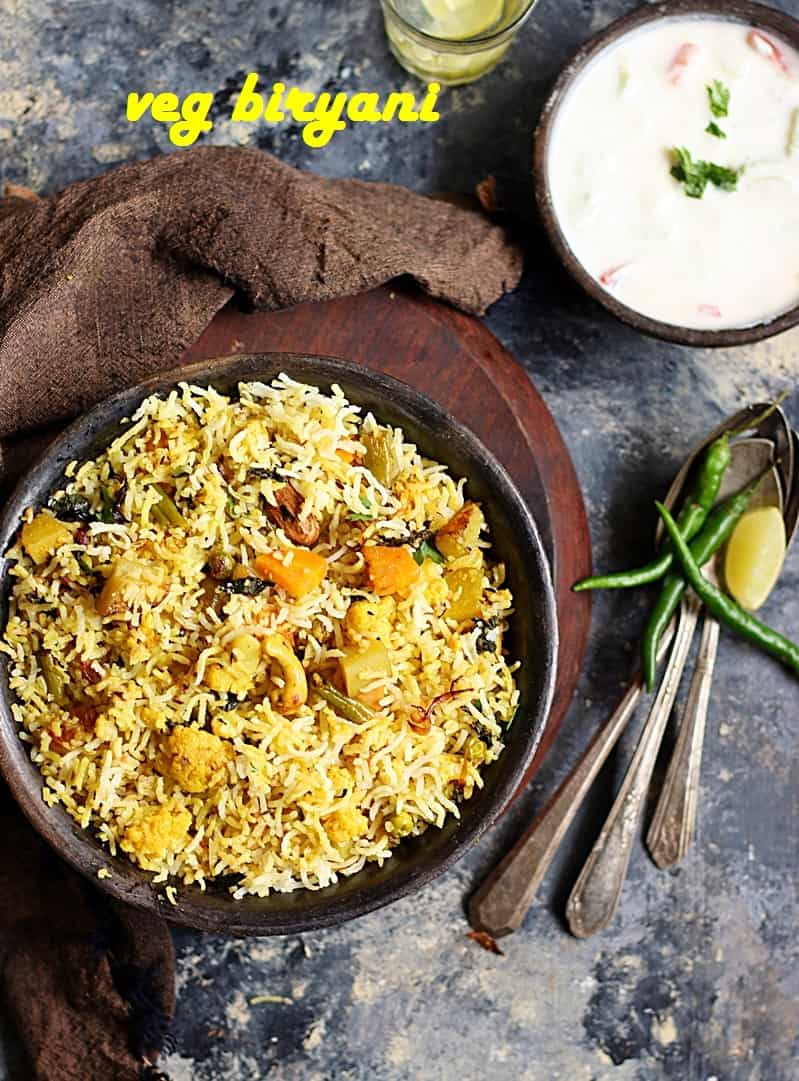 veg biryani recipe, how to make veg biryani