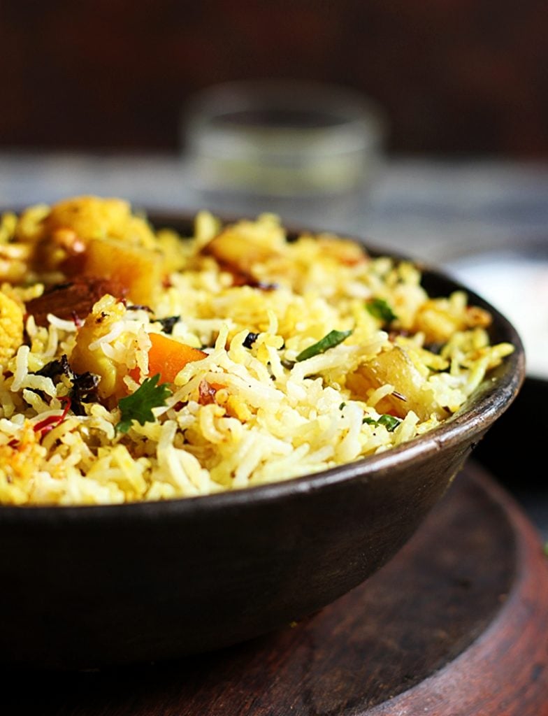 how to make veg dum biryani at home