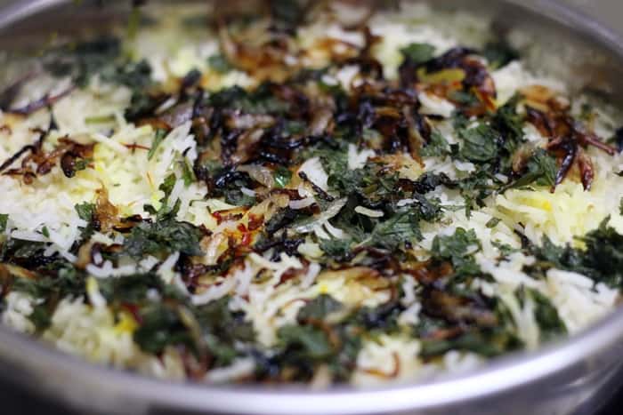 veg dum biryani recipe step 14