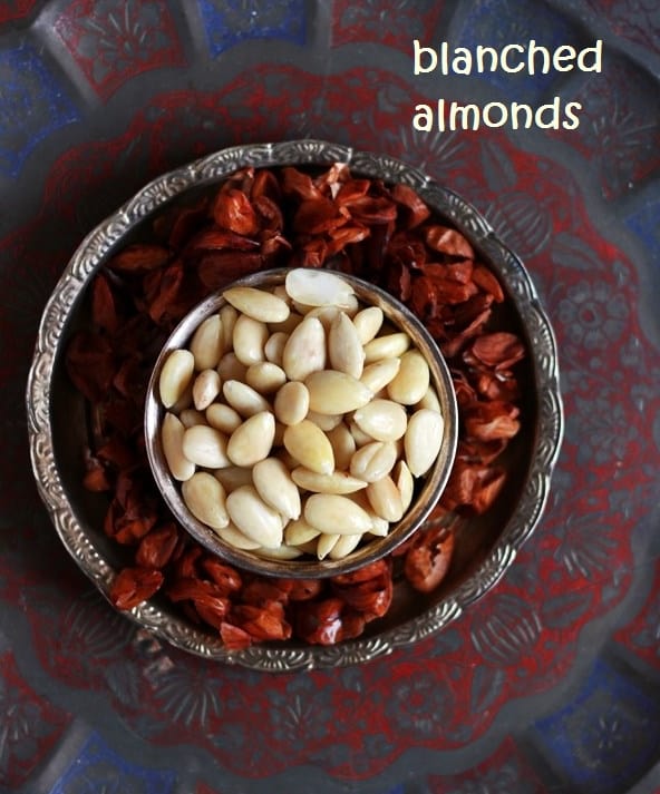 how to blanch almonds at home, blanched almonds recipe