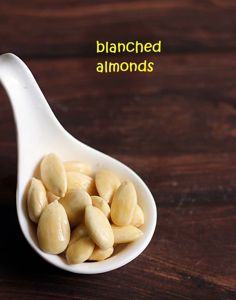 how to blanch almonds at home, blanched almonds recipe