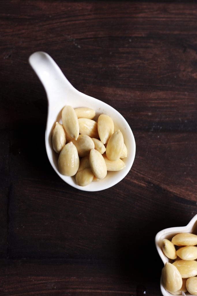 Step by step tutorial for blanching almonds at home
