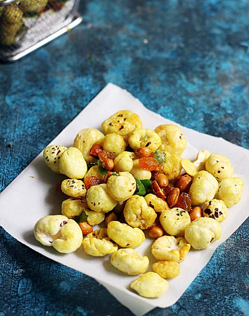 Makhana chivda recipe, how to make makhana chivda recipe