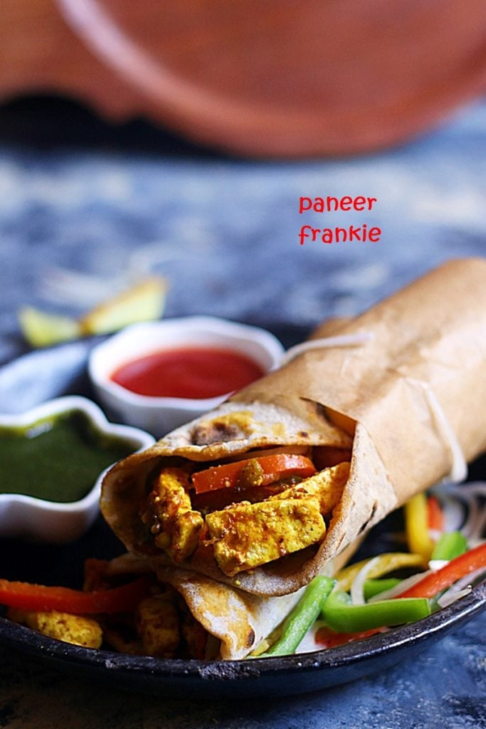 paneer kathi roll recipe