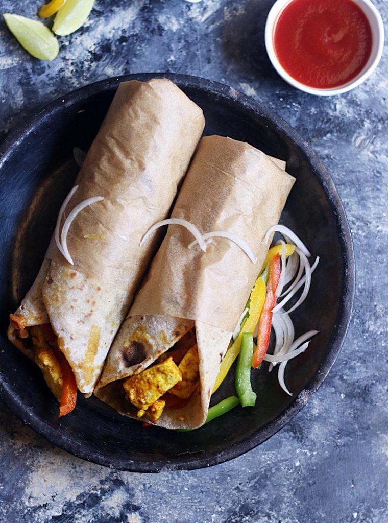 paneer wraps recipe c