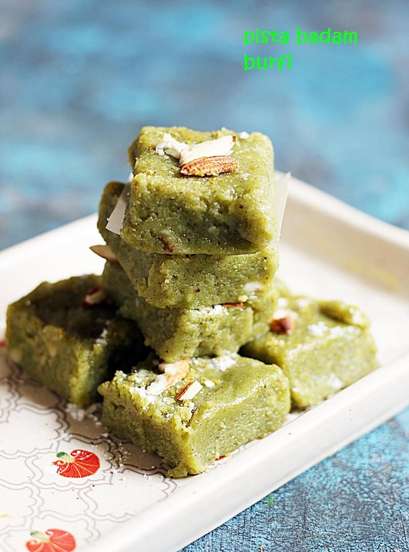 badam pista barfi recipe