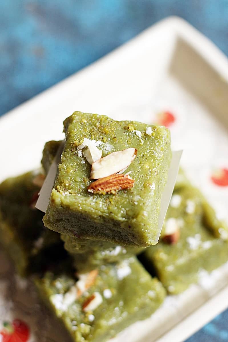 pista badam burfi recipe d