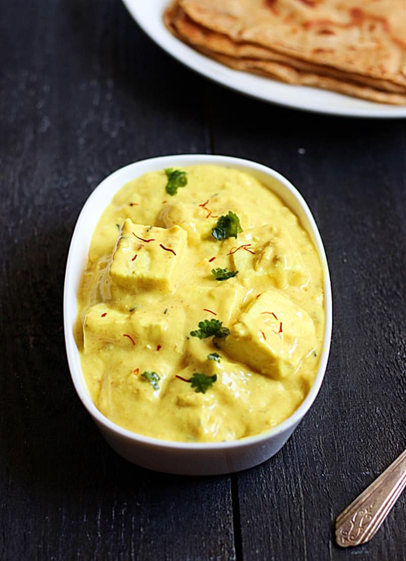 restaurant style shahi paneer