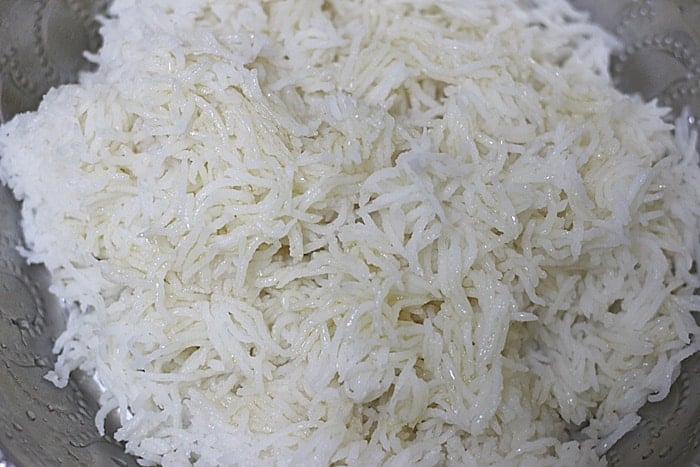 cooked basmati rice