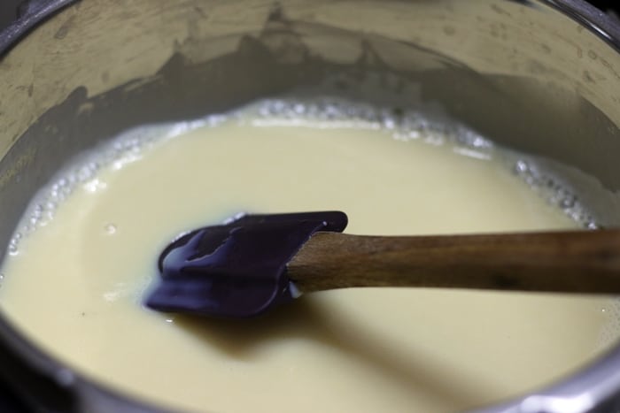 cooking condensed milk