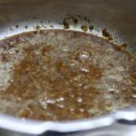 grated jaggery and water for making jaggery syrup
