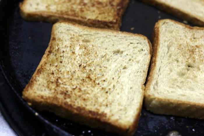 Bakery style masala toast recipe step 4