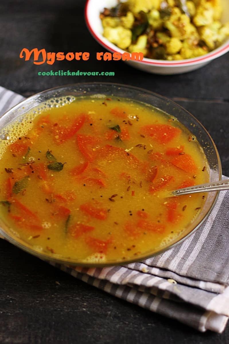 mysore rasam recipe