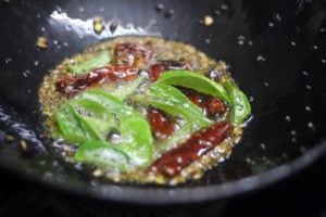 making tadka for dal