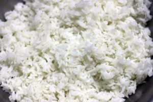 cooked short grain rice