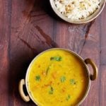 moong dal fry served with jeera rice