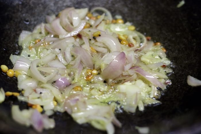 sautéing onions