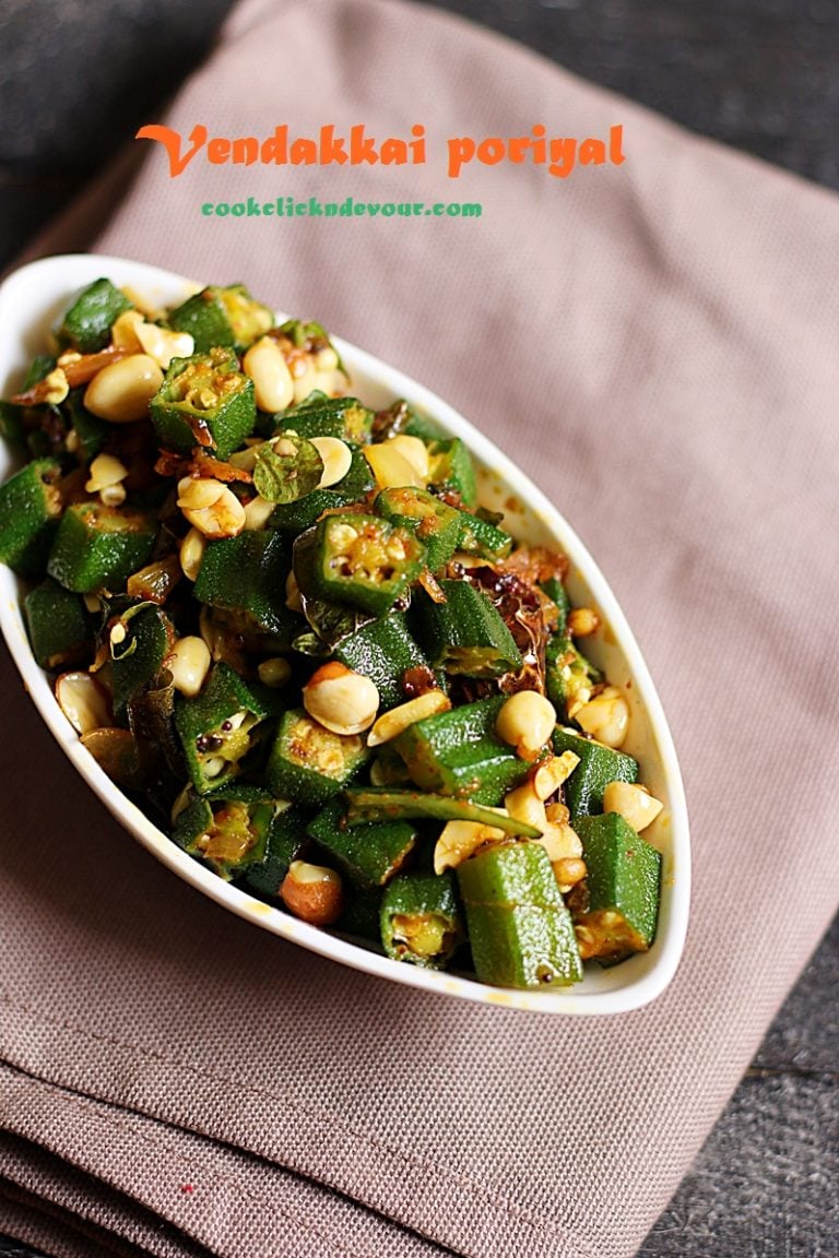 Vendakkai poriyal recipe, okra fry recipe