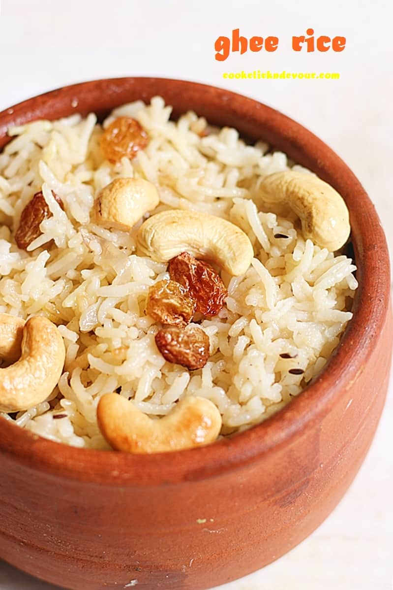 ghee rice recipe, how to make ghee rice