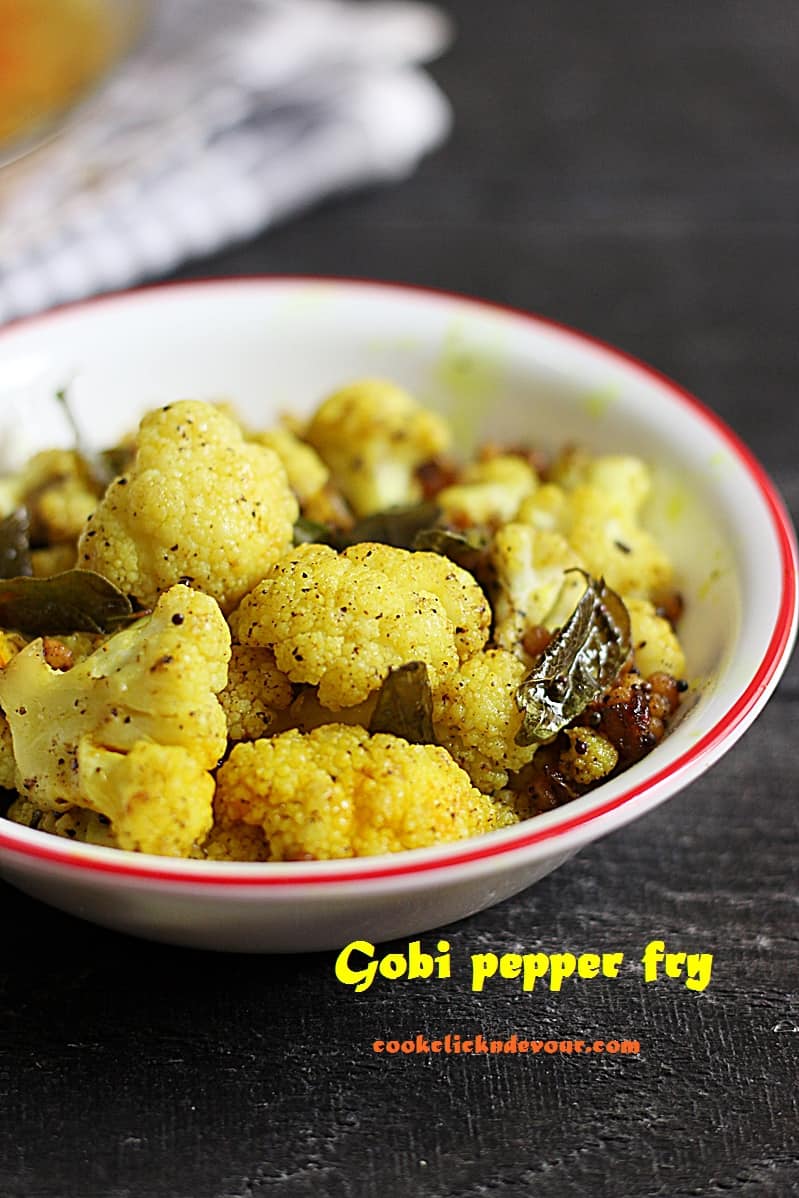 gobi pepper fry recipe a