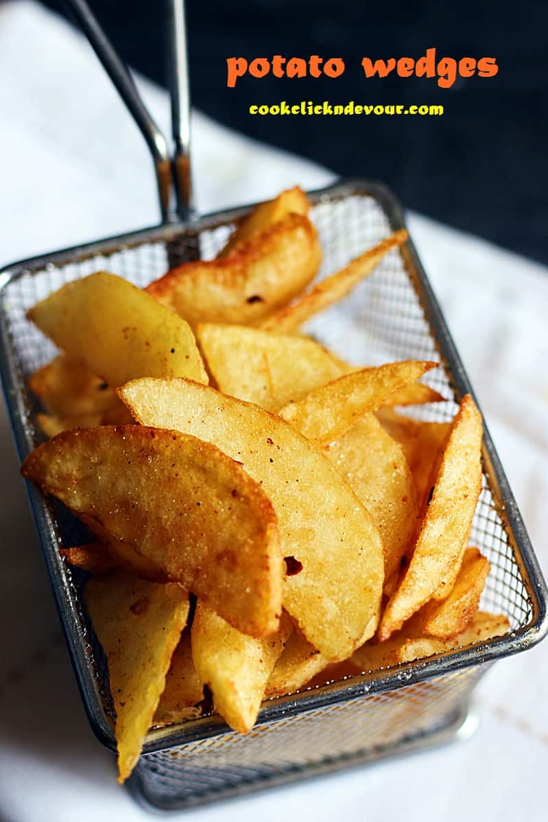 Potato Wedges Recipe Baked & Fried Cook Click N Devour!!!