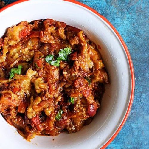 Baingan Bharta Roasted Eggplant Bharta Cook Click N Devour!!!