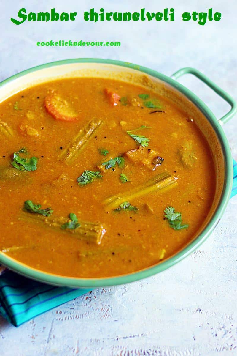 How to make nellai sambar recipe