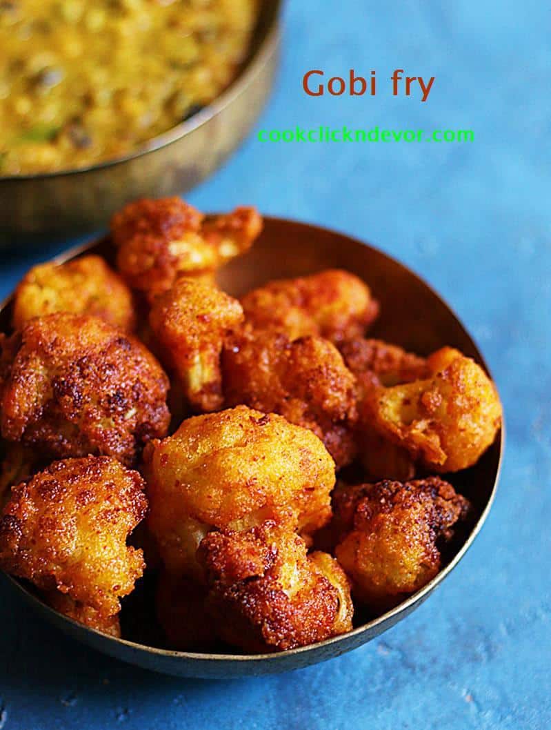 Cauliflower fry recipe  gobi fry recipe  Cook Click n Devour