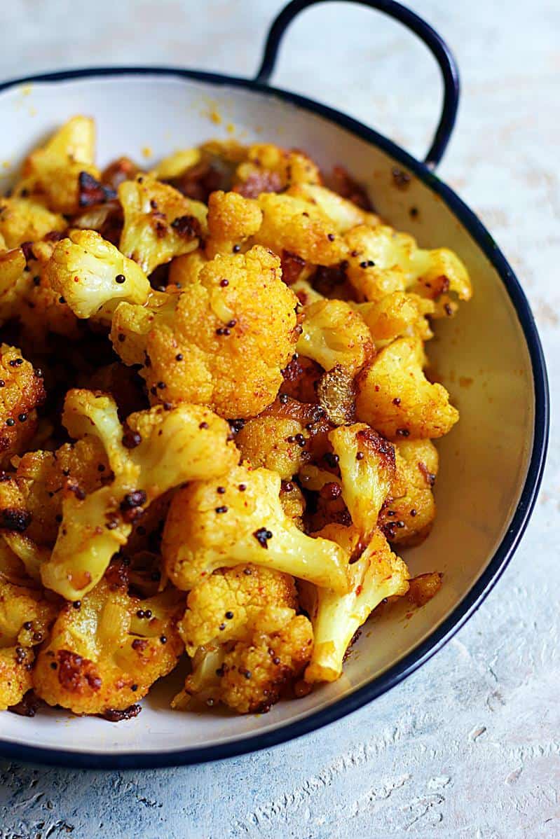 south Indian cauliflower stir fry-porial