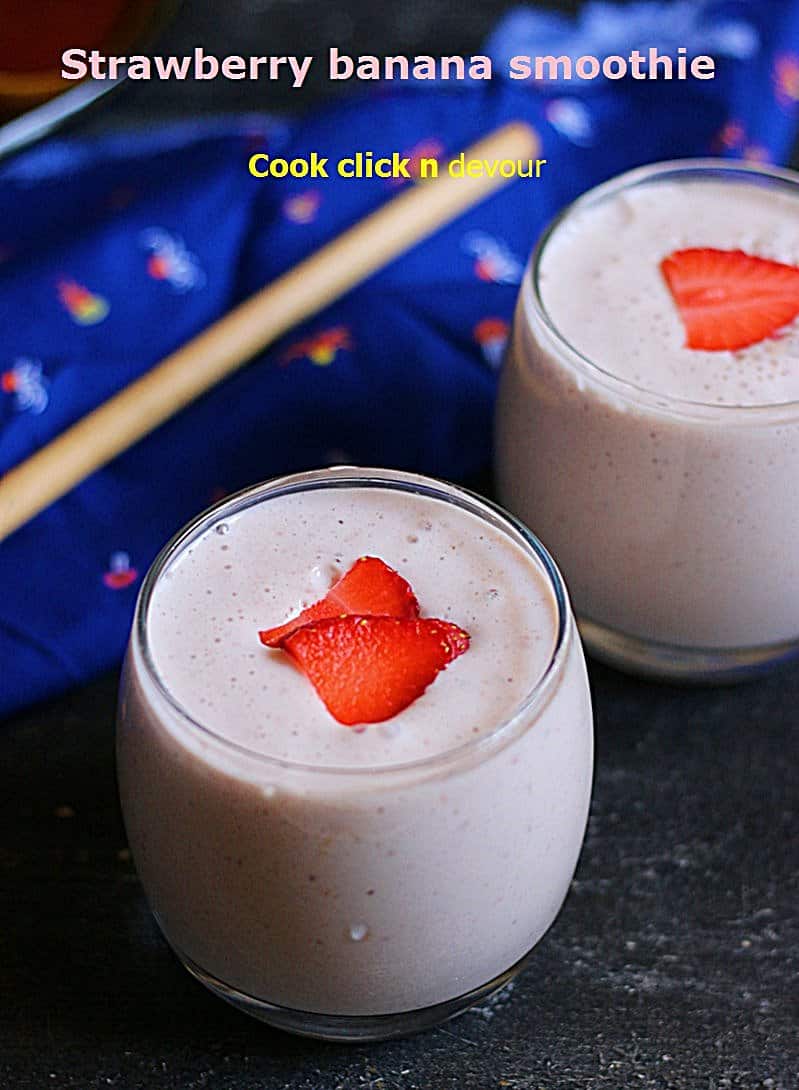 healthy strawberry banana smoothie recipe
