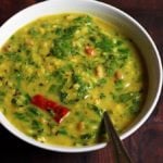 dal palak recipe with detailed video and step by step photos.
