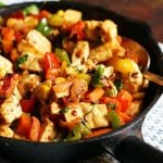 quick recipe with video on how to make Indian paneer fry with vegetables