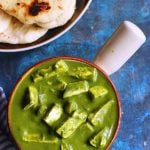 best papal paneer served with naan