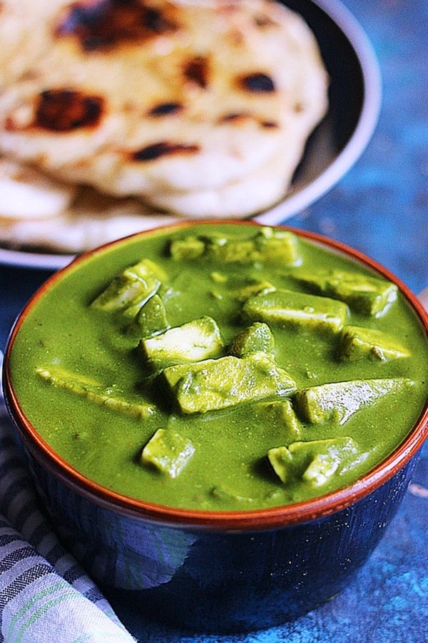 easy paneer spinach curry