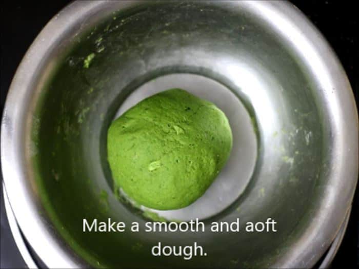 dough for palak paratha recipe