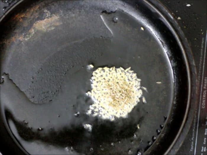 tempering cumin for paneer fry recipe