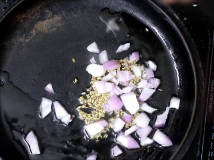 sauteing onions for paneer fry recipe