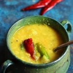 mango dal recipe-tangy indian mango dal served with rice.