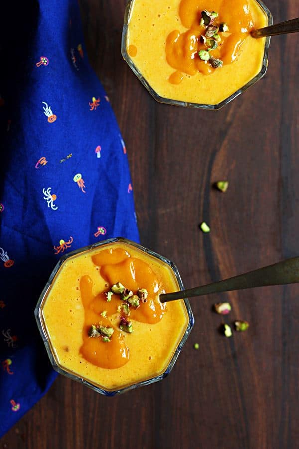 how to make mango custard recipe