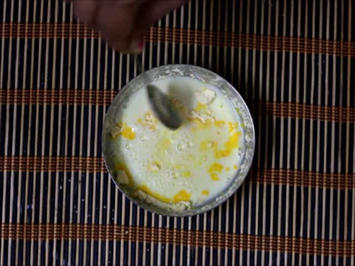 making mango custard recipe