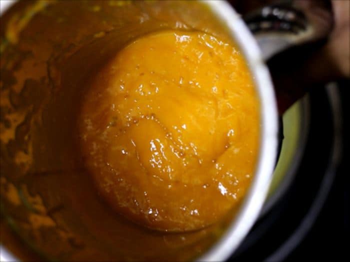 making mango custard recipe