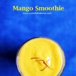 Healthy vegan mango smoothie recipe