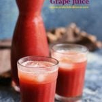 grape juice recipe with fresh purple grapes